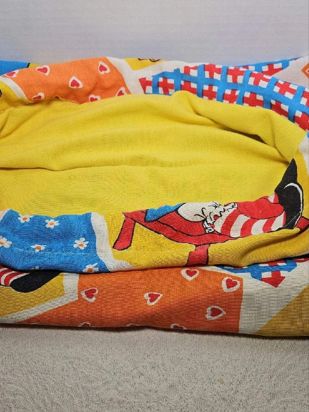 Vintage Raggedy Ann And Andy Handmade Laundry Bag 20